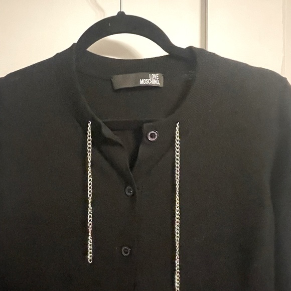 Love Moschino black buttoned wool sweater - Picture 2 of 3